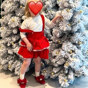 Vintage Red Velvet Toddler Dress – Size 3 – Made in Canada